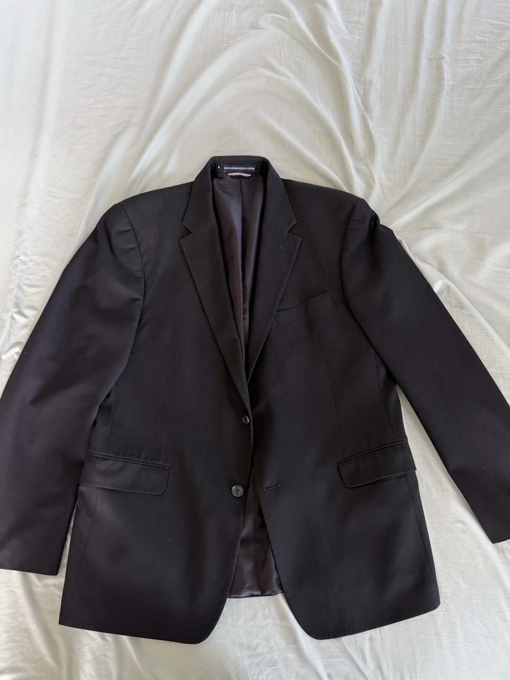 Tommy Hilfiger Black Two-Button Sport Coat